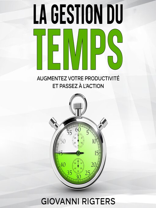 Cover image for La gestion du temps